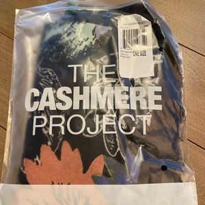 New in packaging never worn or used cashmere project floral scarf
